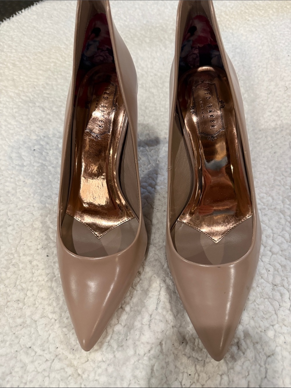 Ted Baker London Blush Nude Pointed-Toe Pumps